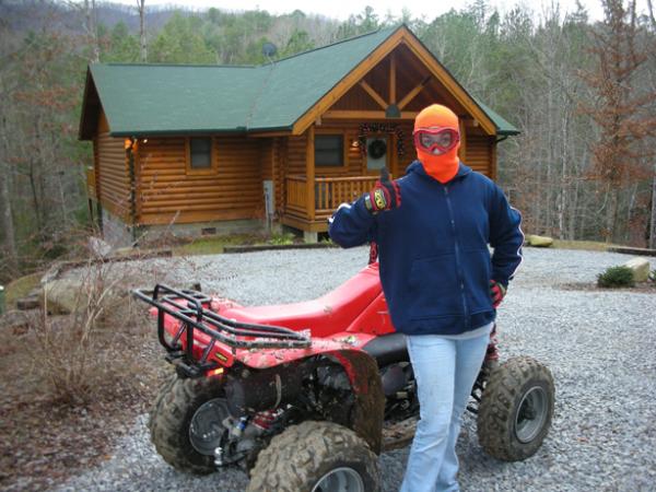 Atv riding in Tenneessee. It was freezing!