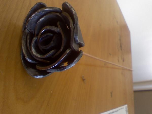 Metal rose i made for my girlfried