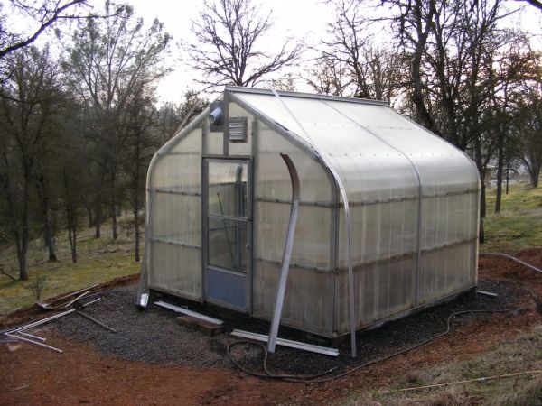 My Greenhouse being Assembled at New Houses Location